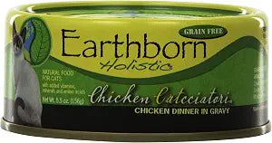 Earthborn Holistic Chicken Catcciatori Grain Free Canned Cat Food, 5.5 oz, Case of 24