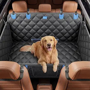 Rorhxia Dog Seat Cover for Backseat, [Ultimate Safe, Comfortable and Large Space] Waterproof 600D Heavy Duty Dog Car Hammock, Release Passenger Seats, Fits Sedan/SUV/Truck, Large Dog Friendly, L