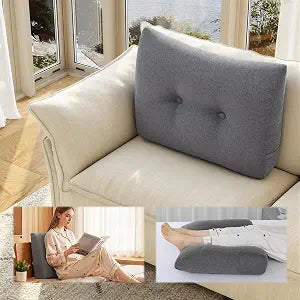 ROYALAY Back Support for Couch Sitting, Memory Foam Back Cushion for Couch, Back Rest Pillow for Sitting in Bed, Wedge Reading Pillow for Sofa
