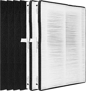MD1-0022 Replacement Filter, Compatible with Vornado Air Purifier Models AC300, AC350, AC500, AC550, PCO200, PCO300 and PCO500, 2 HEPA Filter MD1-002 + 4 Pre-Filter MD1-0023