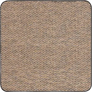 House, Home and More Skid-Resistant Carpet Indoor Area Rug Floor Mat - Black Ripple - 3 Ft X 3 Ft - Non Slip Rubber Backing, Stain Resistant, Dog Friendly, Living Room Bedroom Kitchen Entryway