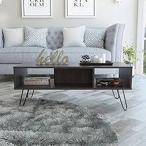 Tuhome Vassel Rectangular Coffee Table in Weathered Oak