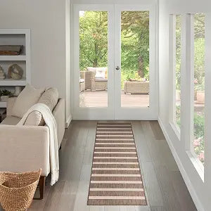 Nourison Home Positano Natural Ivory 2'2" x 8' Area Rug - Easy Clean, Non Shedding, Bed Room, Living Room, Dining Room, Kitchen (8' Runner)