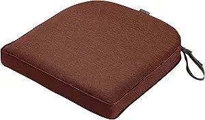 Classic Accessories Montlake FadeSafe Water-Resistant 20 x 20 x 2 Inch Outdoor Chair Cushion, Heather Henna Red, Outdoor Chair Cushions, Patio Chair Cushions, Patio Cushions