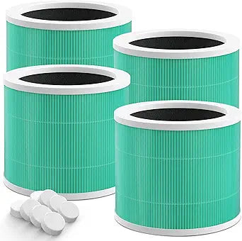 ZQA-2000B ZQA-2000C Replacement Filter Compatible with Cobectal ZQA-2000B and Oterbear ZQA-2000C Air Purifier, 3-in-1 H13 True HEPA Filter, 4 Pack