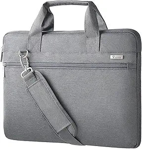 Voova 15.6-15 Inch Laptop Bag, Shoulder Bag, MacBook Case, Gray