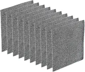 PATIKIL 120mm Filter Foam Sponges, 10 Pack Sponge Sheet Replacement Media Pad for Computer, Ventilator, Fan, Black