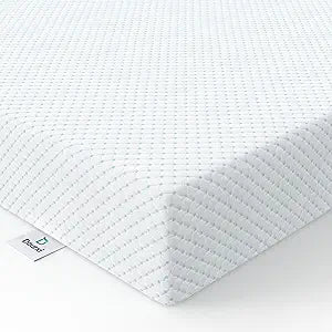 Dourxi Mini Crib Mattress, 38x24x4 Inch Dual Sided 2-Stage Firmness Portable Baby Mattress for Mini, with Cooling Gel Memory Foam, Waterproof & Washable Cover and Non-Slip Base, White