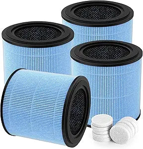 AP0601 Replacement Filter Compatible with AIRTOK AP0601 Purifier, Part # AP0601-RF, 4-Stage Filters∩╝4-Pack∩╝