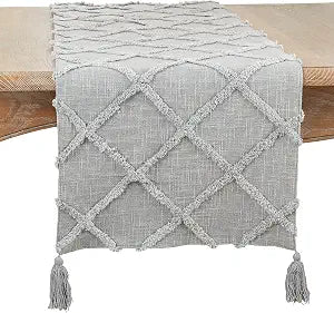Diamond Tufted Table Runner