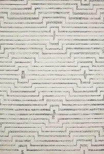 Loloi Hagen White/Sky 2'-7" x 4' Accent Rug