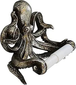 Quadow Decorative Swimming Octopus Toilet Paper Holder - Bathroom Decor