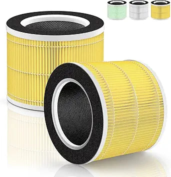 RP-AP088-F1 Replacement Filter Compatible with RENPHO Air Purifier Replacement Filter RP-AP088W True HEPA H13 Filter for RENPHO RP-AP088B RP-AP088W RP-AP088W/RP-AP088B Especially for Pet Allergy, 2PCS
