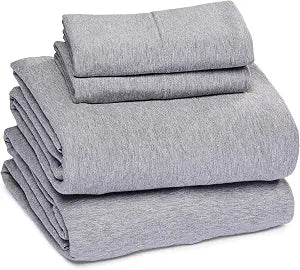 Sleepdown Jersey Sheet Set - Light Grey, Full (4 Piece)