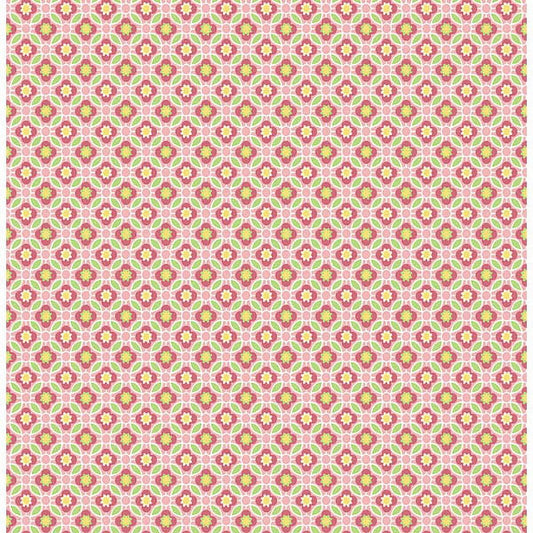 A-Street Prints Audra Pink Floral Wallpaper, 20.5-in by 33-ft, 56.4 sq. ft