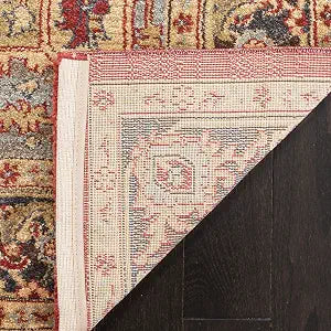 SAFAVIEH Mahal Collection Accent Rug - 2'2" x 4', Natural & Navy, Traditional Oriental Design, Non-Shedding & Easy Care, Ideal for High Traffic Areas in Entryway, Living Room, Bedroom (MAH625B)