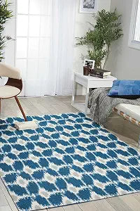 Nourison Home Enhance Transitional Navy 2'6" x 4' Area -Rug, Easy -Cleaning, Non Shedding, Bed Room, Living Room, Dining Room, Kitchen (2x4)