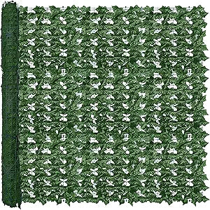 ODTORY Artificial Ivy Privacy Fence Wall Screen,60X120 in UV-Anti Faux Greenery Backdrop Ivy Vine Leaf Hedges Fence Panels for Patio, Balcony, Garden, Backyard Indoor Outdoor Green Wall Decor