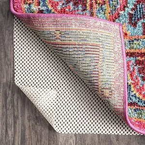 nuLOOM Beau White Solid Power Loomed Runner Rug Pad, 2' x 8'