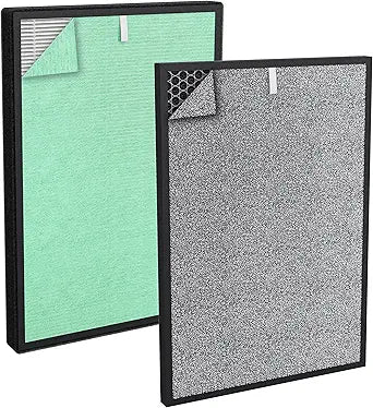 Turonic PH950_F - 4-in-2 Replacement Filter for PH950 Air Purifier, True HEPA13, Cotton, Activated Carbon, Cold Catalyst