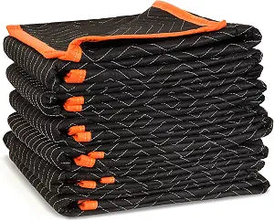 WEN 72-Inch by 40-Inch Heavy Duty Padded Moving Blankets, 6-Pack (272406)