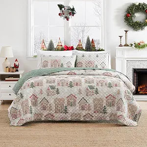 Avanti Linens - Christmas Twin Quilt Set with Pillowcase