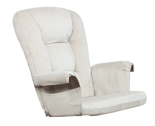 AFG Baby Furniture Alice Glider Chair Replacement Cushions Set, Cushions Only, Soft Velvet Fabric, Beige