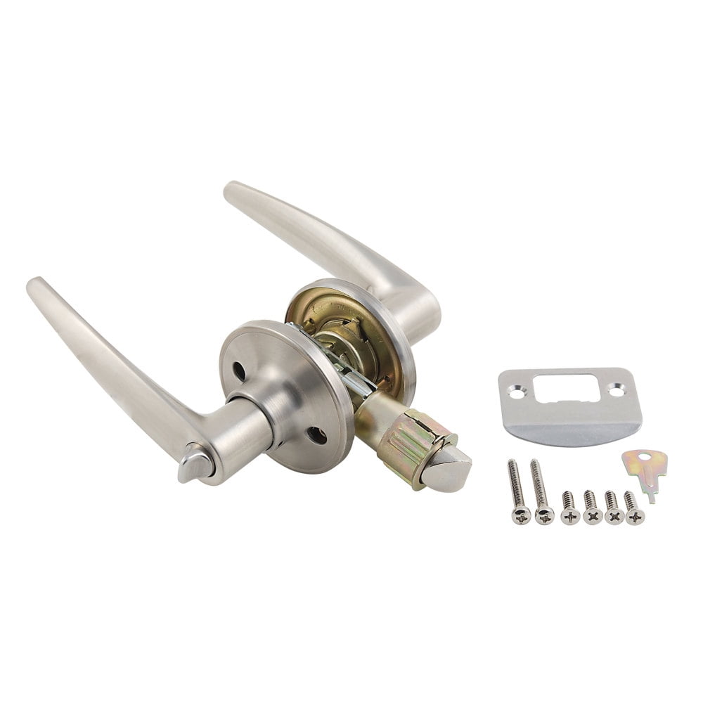 AP Products 013-231-SS Privacy Lock Set - Lever, Stainless Steel