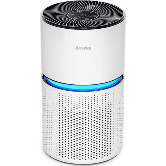 AROEVE Purificadores de Aire para Cobertura de Habitaciones Grandes en el Hogar, hasta 1095 Pies Cuadrados, Filtro de Aire Impresionante Que Elimina el Polvo, la Caspa de Mascotas y el Poleno para la Oficina, Dormitorio, Negro