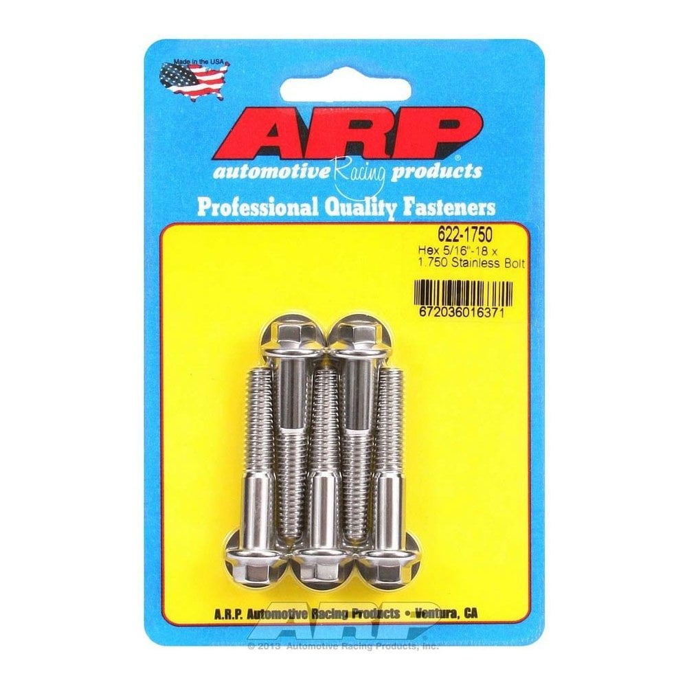 ARP INC. 622-1750 5/16-18 X 1.750 HEX SS BOLTS