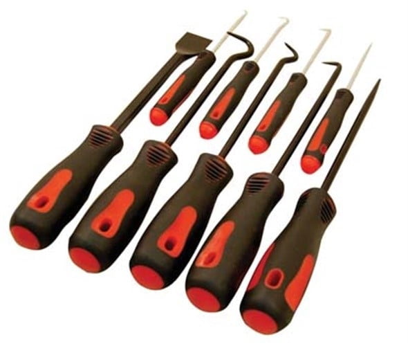 ATD Tools 8424 9 Piece Scraper, Hook & Pick Set ATD-8424