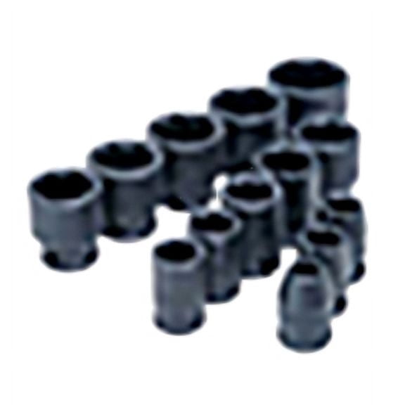 13 Pc. 1/2" Drive 6 Point SAE Standard Impact Socket Set