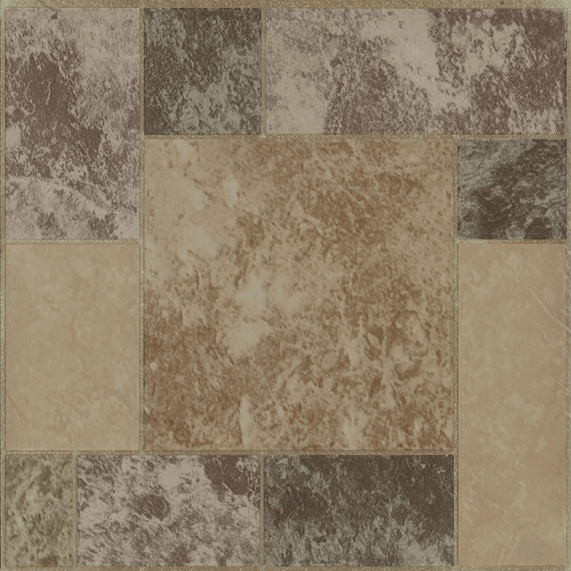 Achim Peel & Stick Vinyl Floor Tiles, 12 x 12, 1.2mm, 20 Count, 20 Square Feet, Marble Blocks