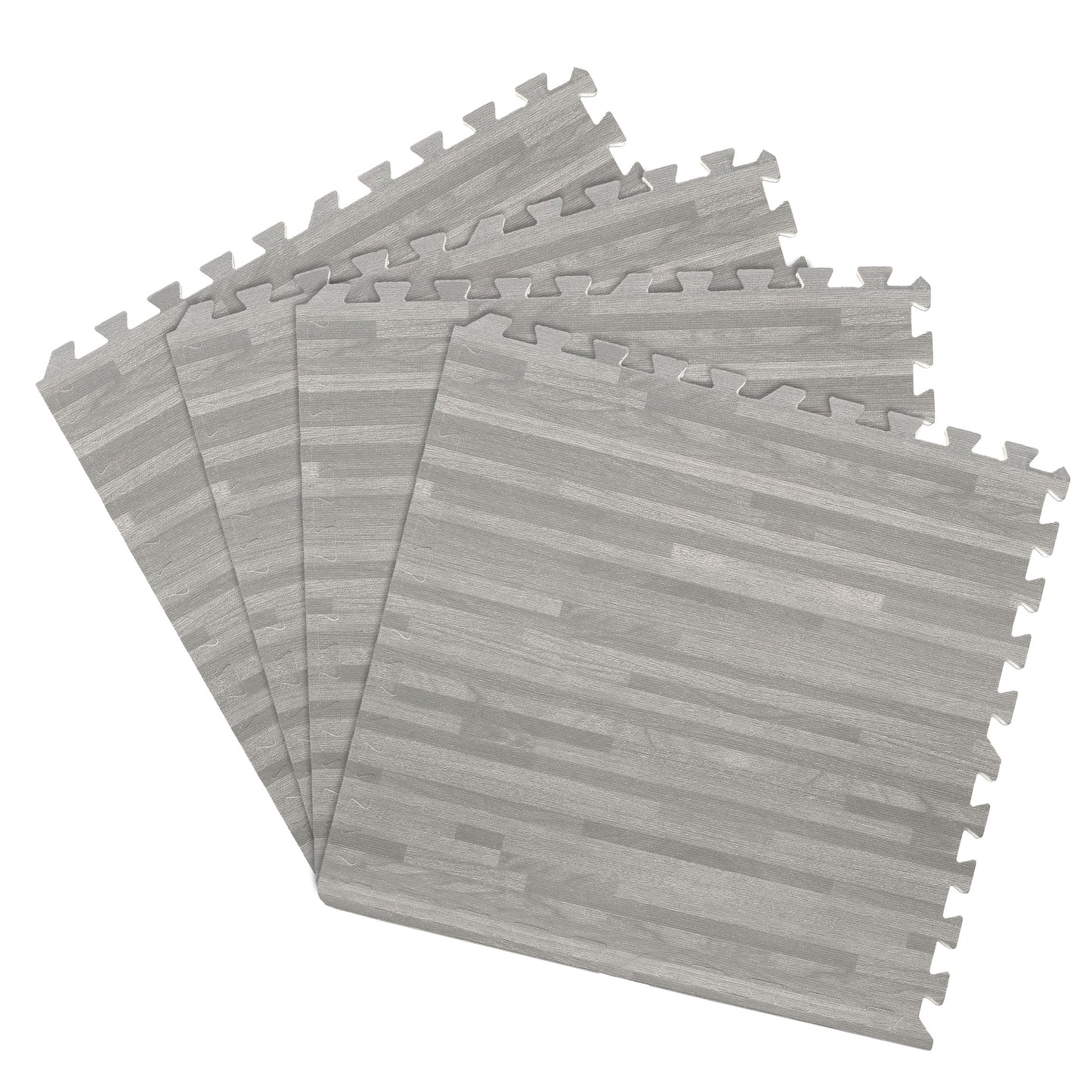 Achim 24" x 24" Grey Foam Floor Tiles, for Kitchen Bathroom 4 Piece
