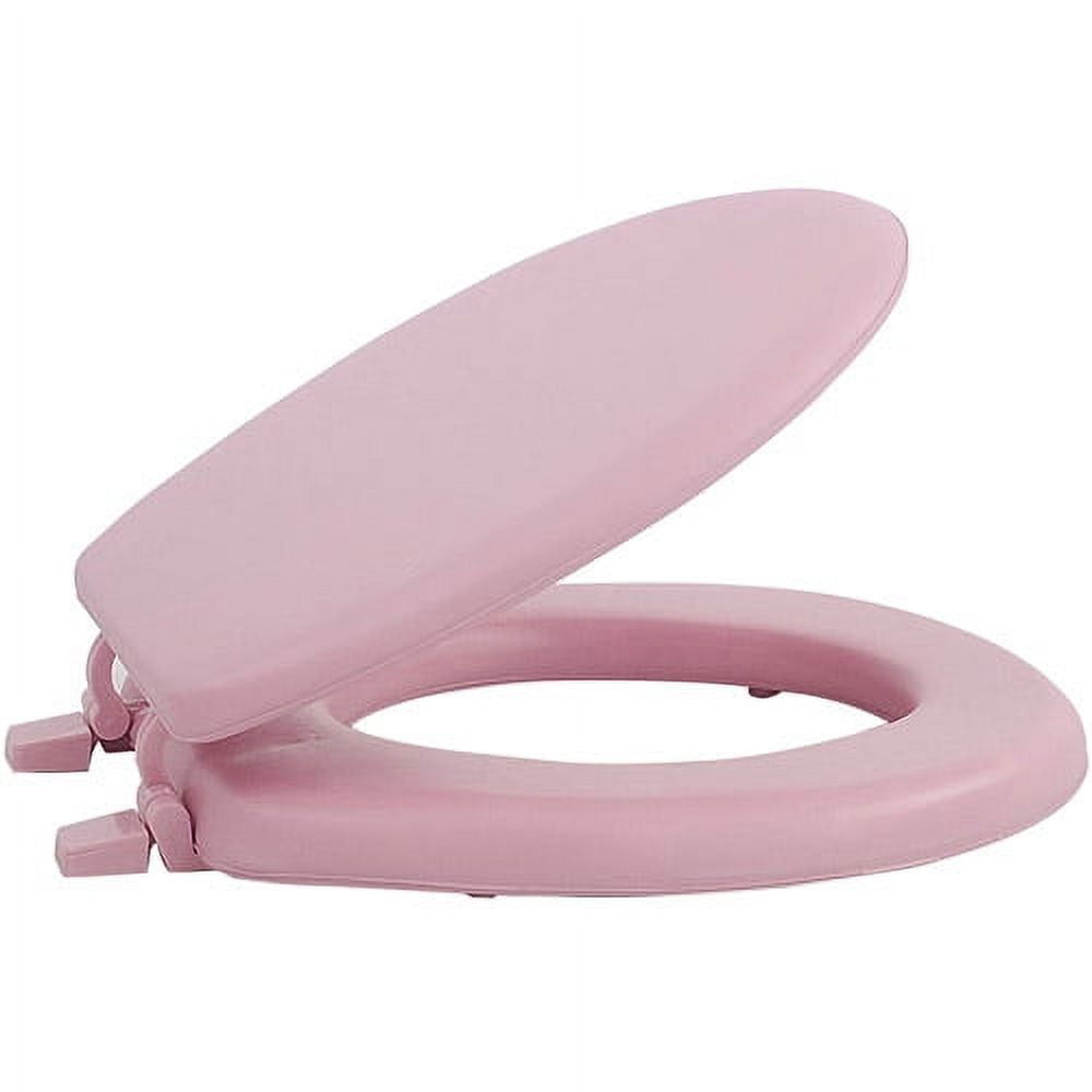 Achim Fantasia 17" Soft Standard Vinyl Toilet Seat, One Size Fits All, Bone White