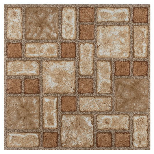 Achim Portfolio Self Adhesive Vinyl Floor Tile - 9 Tiles/9 Sq. ft., 12 x 12, Walnut Parquet