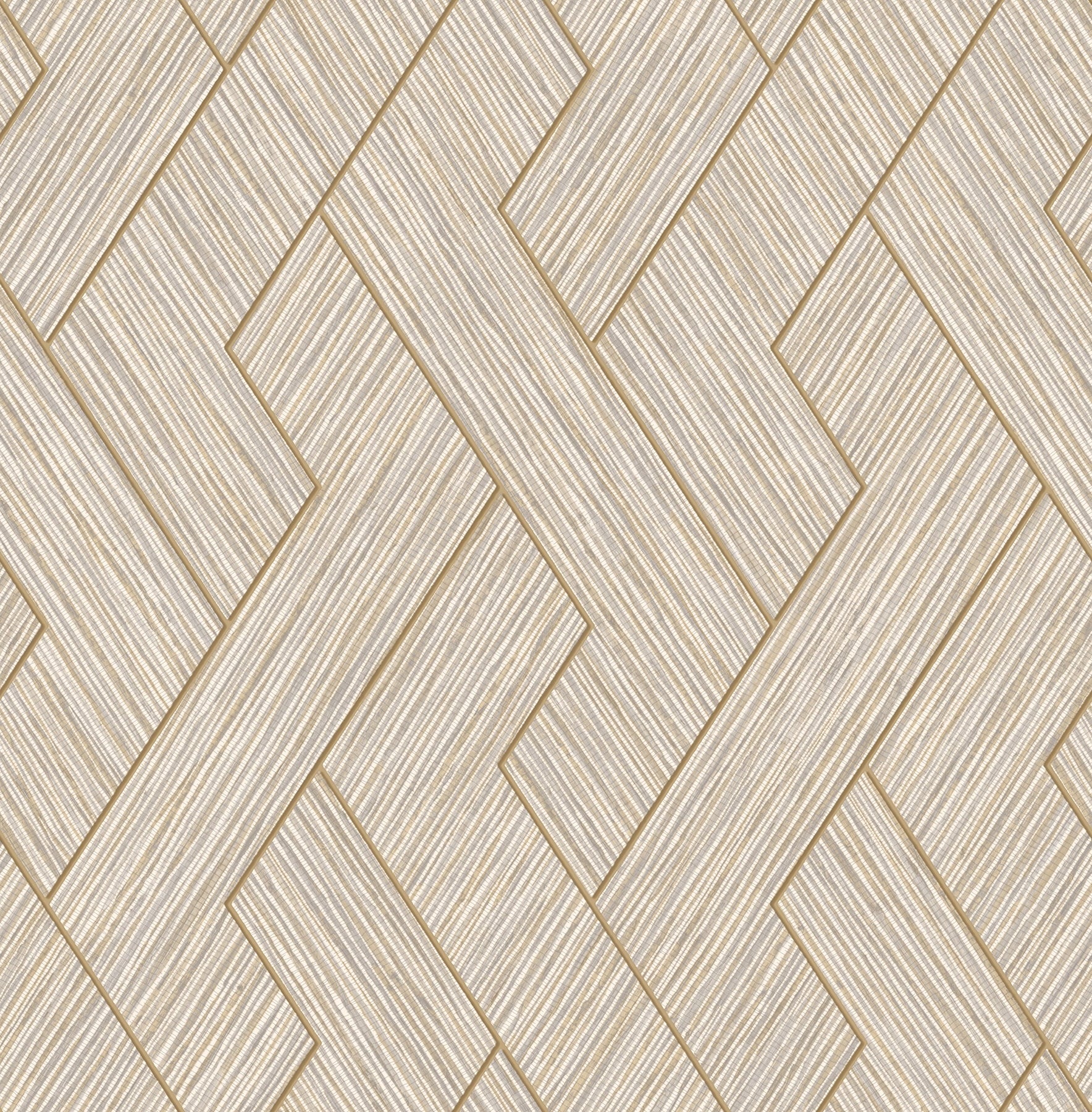 Advantage Ember Taupe Geometric Basketweave Wallpaper