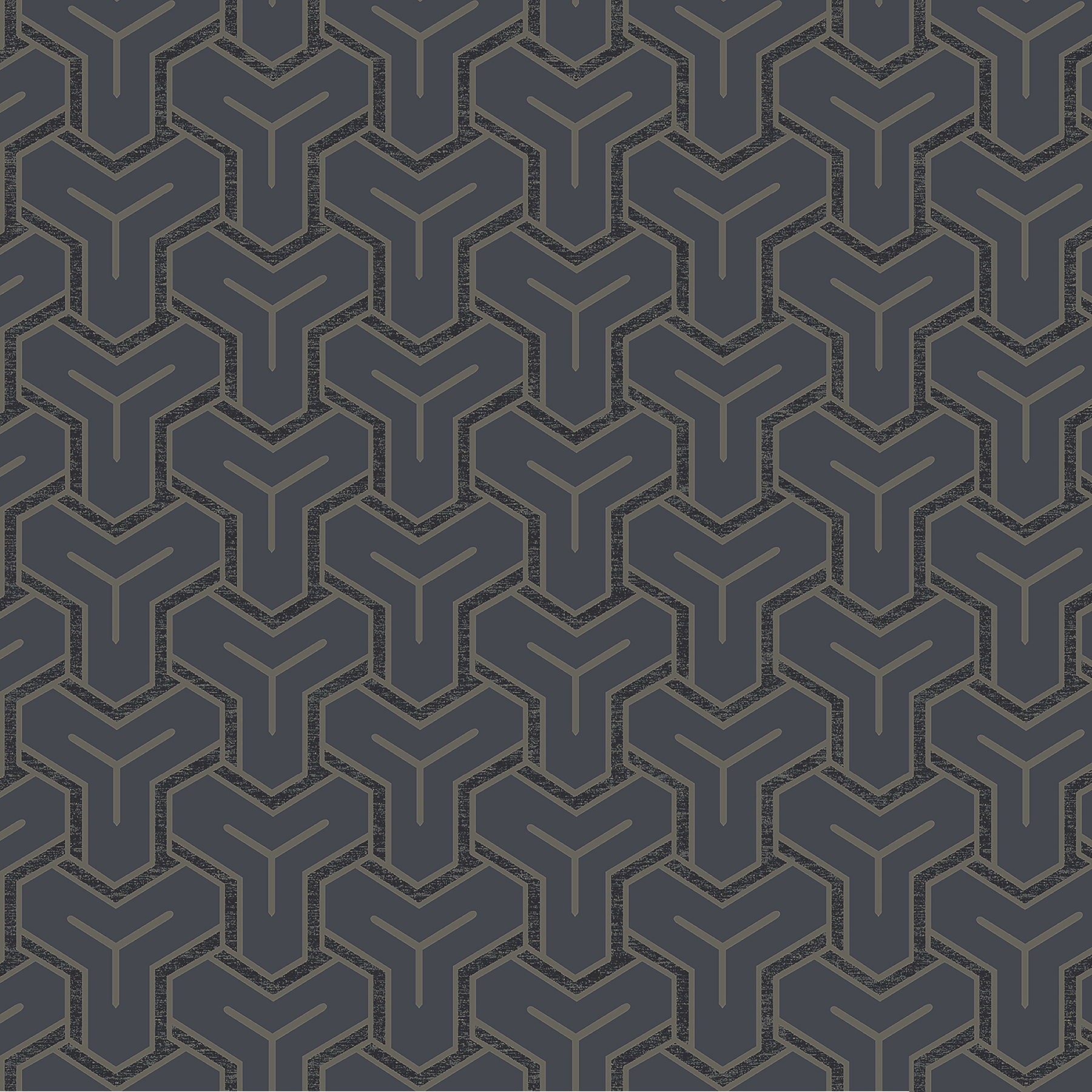 Advantage Gautier Blue Tessellate Wallpaper