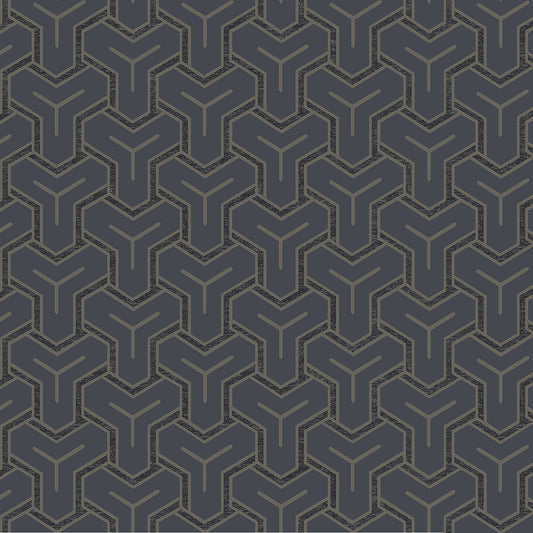 Advantage Gautier Blue Tessellate Wallpaper
