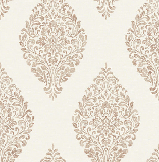 Advantage Gillian Copper Medallion Wallpaper