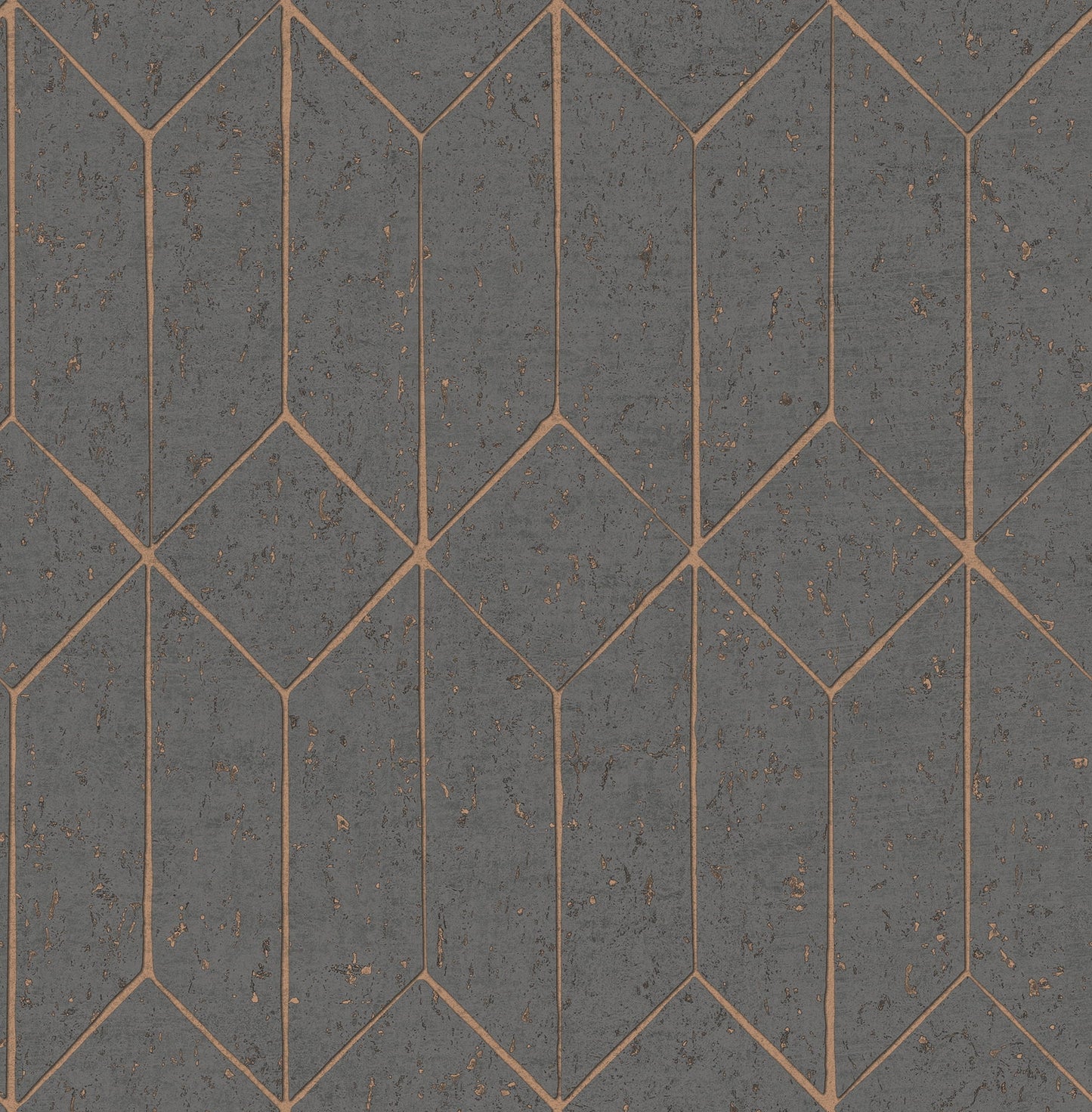 Advantage Hayden Charcoal Concrete Trellis Wallpaper