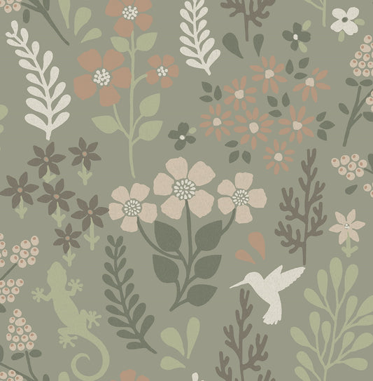 Advantage Karina Green Meadow Wallpaper