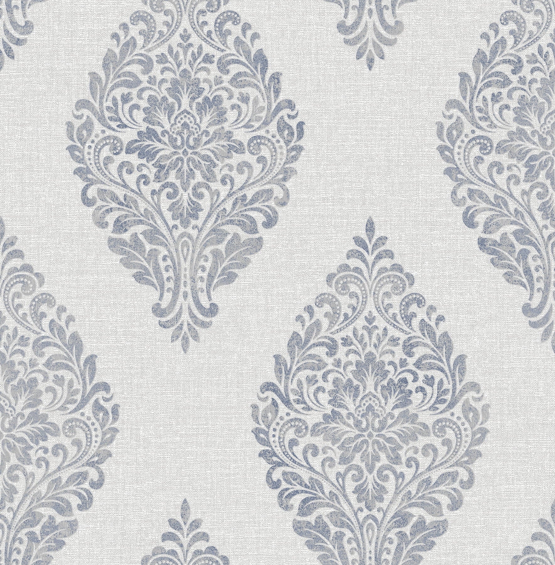 Advantage Pascale Light Grey Medallion Wallpaper