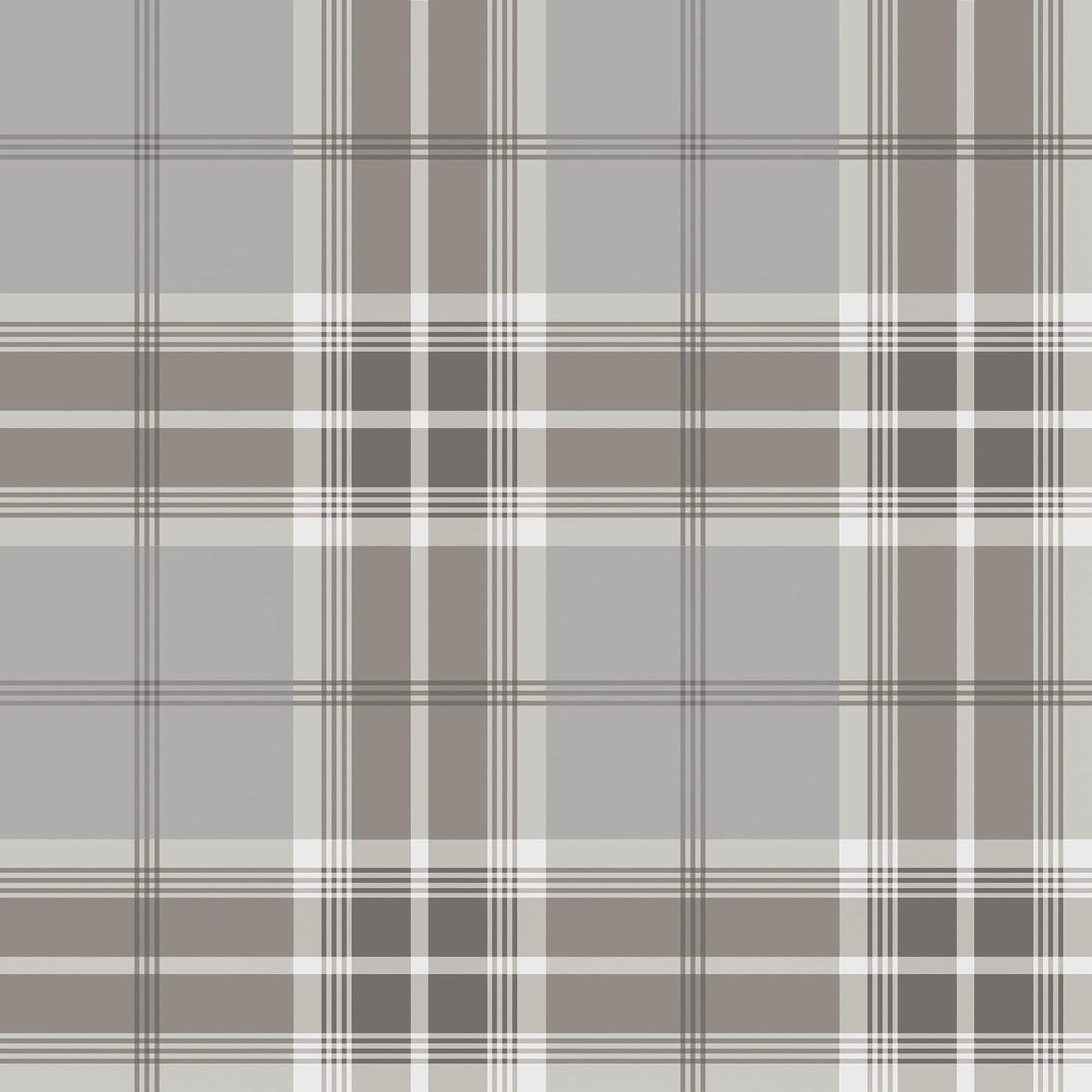 Advantage Sala Neutral Plaid Wallpaper