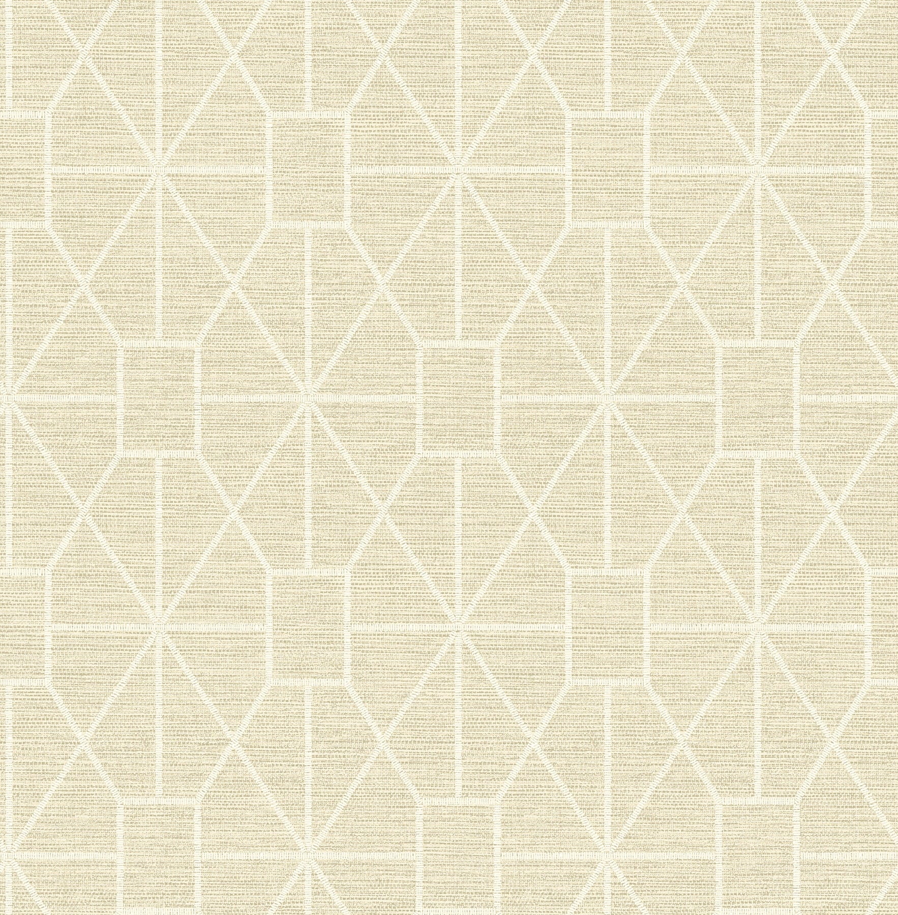 Advantage Stevenson Natural Trellis Wallpaper
