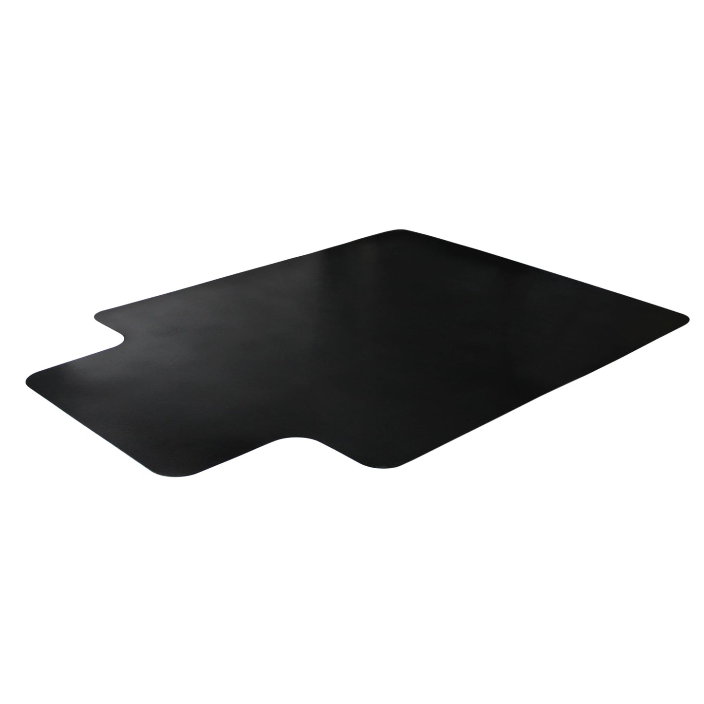 AdvantagematÂ® Black Vinyl Lipped Chair Mat for Carpets - 45" x 53"