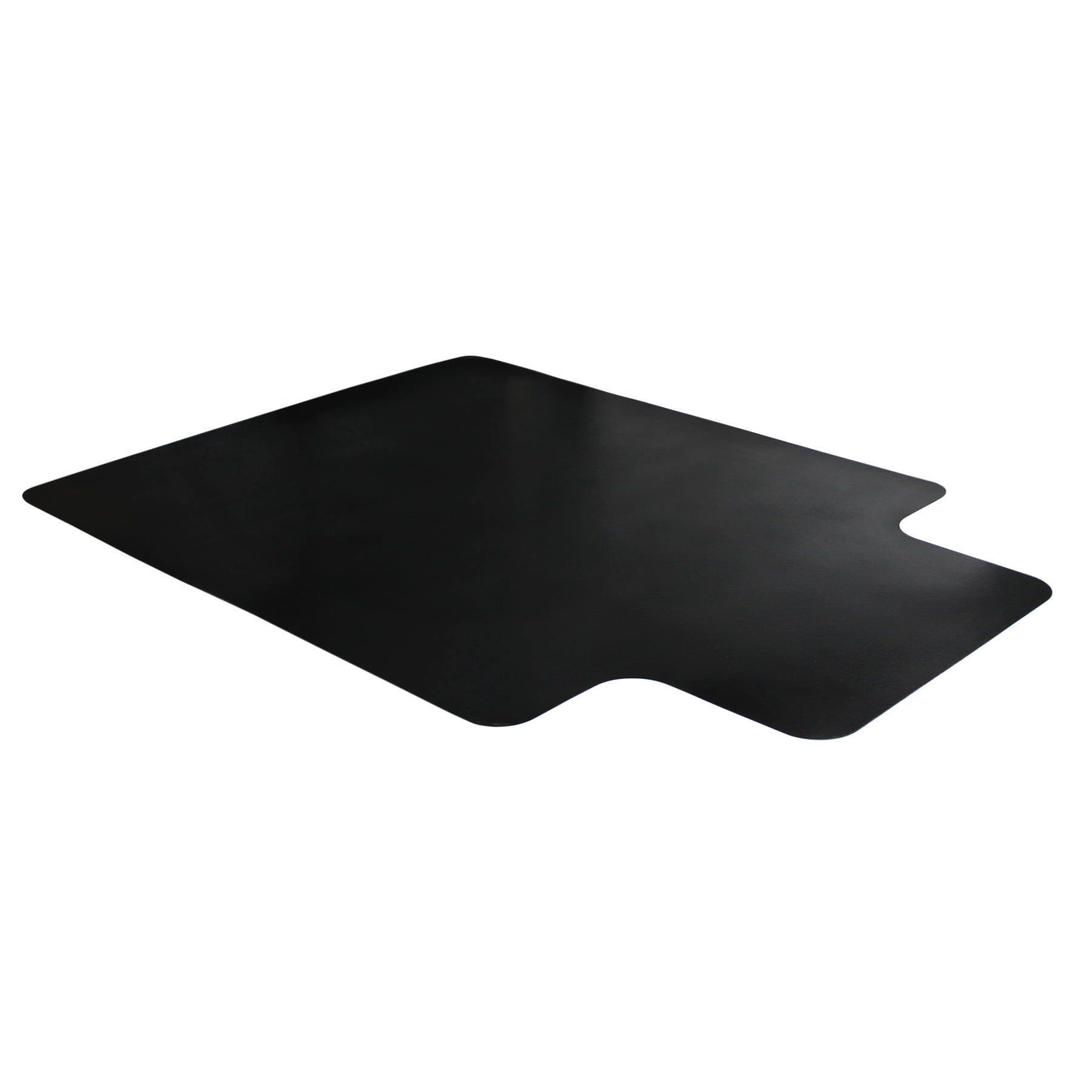 AdvantagematÂ® Black Vinyl Lipped Chair Mat for Hard Floor - 36" x 48"
