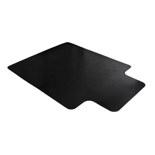 AdvantagematÂ® Black Vinyl Lipped Chair Mat for Hard Floor - 45" x 53"