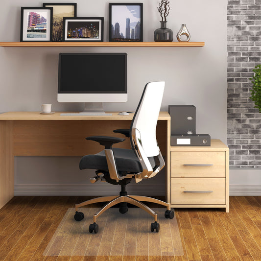 AdvantagematÂ® Phthalate Free Vinyl Rectangular Chair Mat for Hard Floor - 36" x 48"