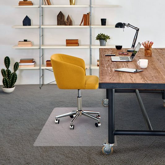AdvantagematÂ® Vinyl Rectangular Chair Mat for Carpets up to 3/8" - 48" x 60"